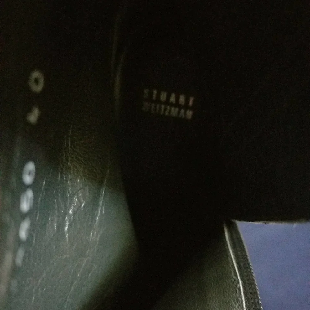 Stuart Weitzman Patent Leather Black Ankle Boots Size 40 - Picture 11 of 11